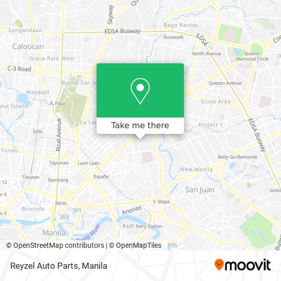 Reyzel Auto Parts map