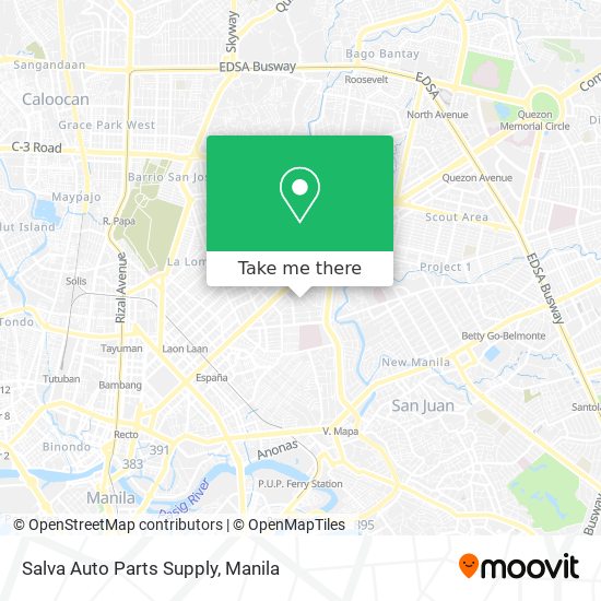 Salva Auto Parts Supply map