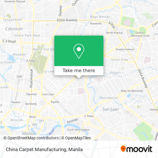 China Carpet Manufacturing map