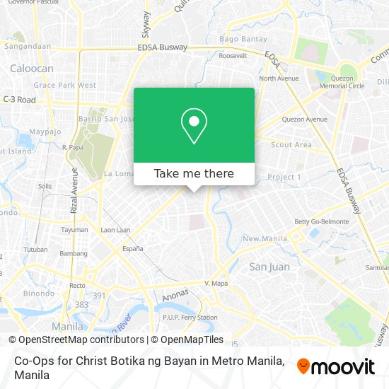 Co-Ops for Christ Botika ng Bayan in Metro Manila map