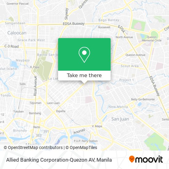 Allied Banking Corporation-Quezon AV map