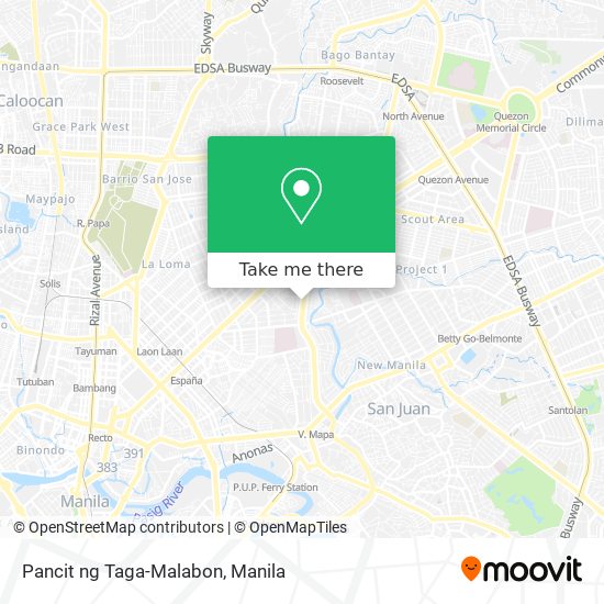 Pancit ng Taga-Malabon map