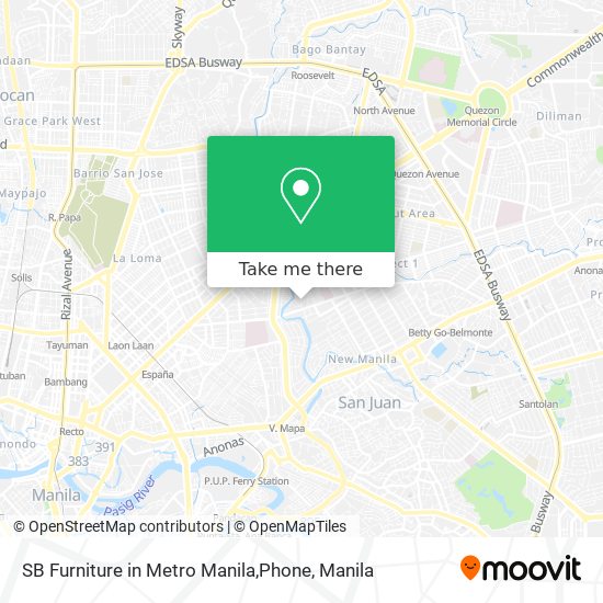 SB Furniture in Metro Manila,Phone map
