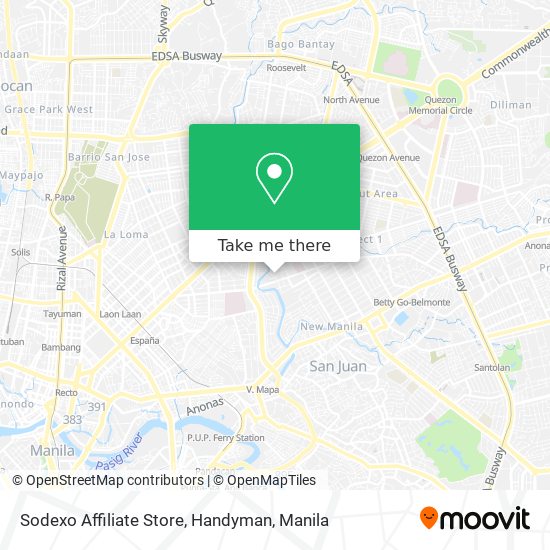 Sodexo Affiliate Store, Handyman map