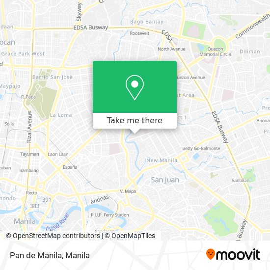 Pan de Manila map