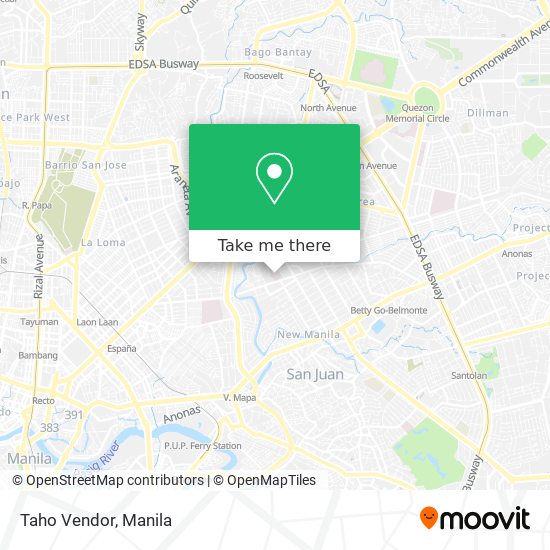 Taho Vendor map