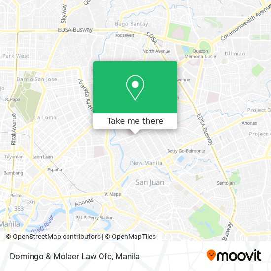 Domingo & Molaer Law Ofc map