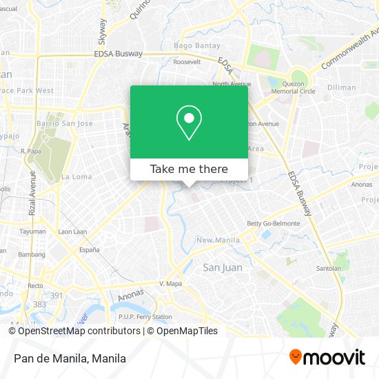 Pan de Manila map