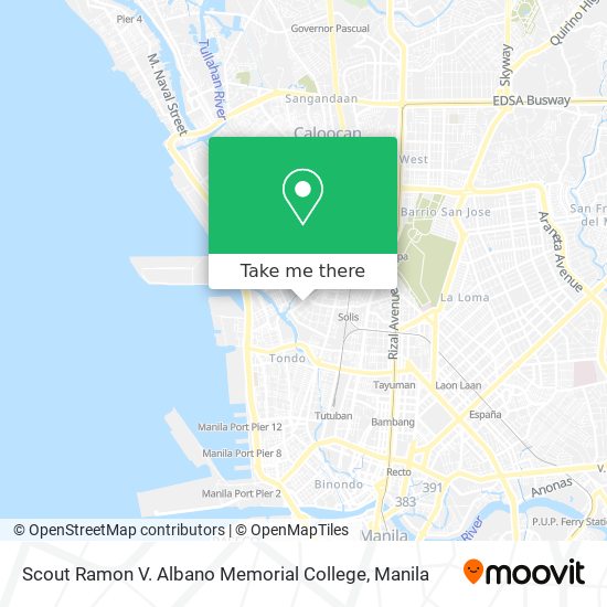 Scout Ramon V. Albano Memorial College map
