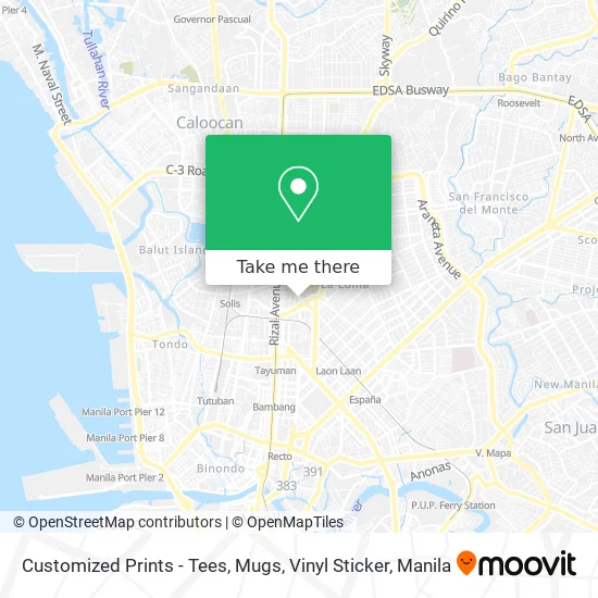 Customized Prints - Tees, Mugs, Vinyl Sticker map