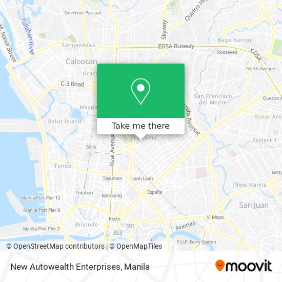 New Autowealth Enterprises map