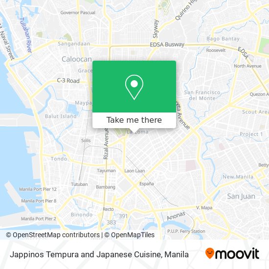 Jappinos Tempura and Japanese Cuisine map