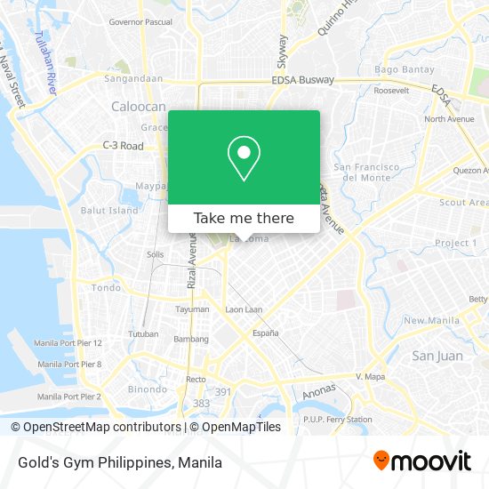 Gold's Gym Philippines map
