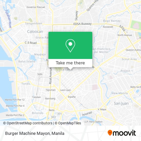 Burger Machine Mayon map