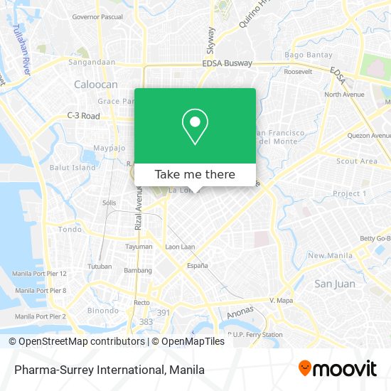 Pharma-Surrey International map