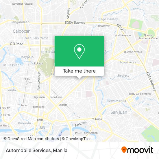 Automobile Services map