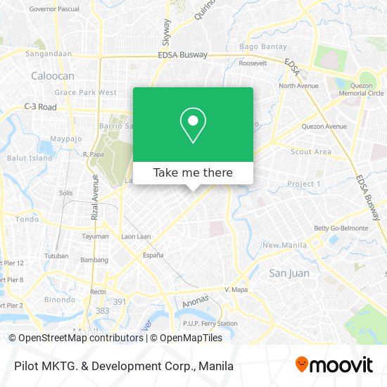 Pilot MKTG. & Development Corp. map