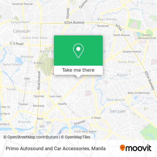 Primo Autosound and Car Accessories map