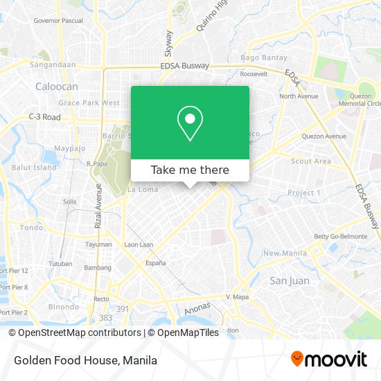 Golden Food House map