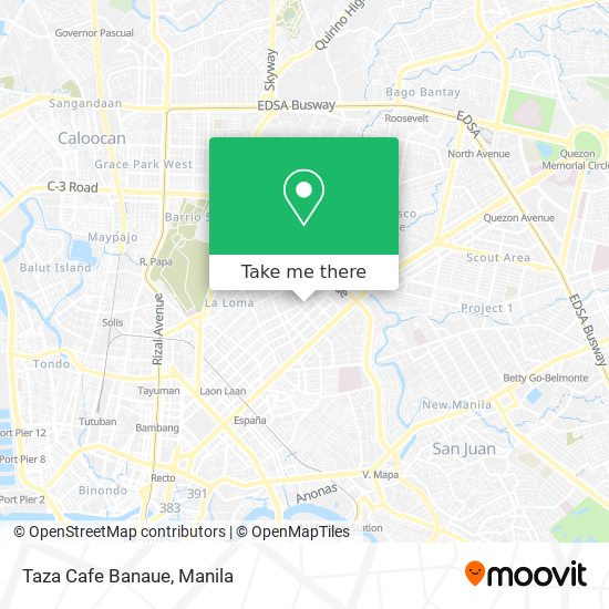 Taza Cafe Banaue map