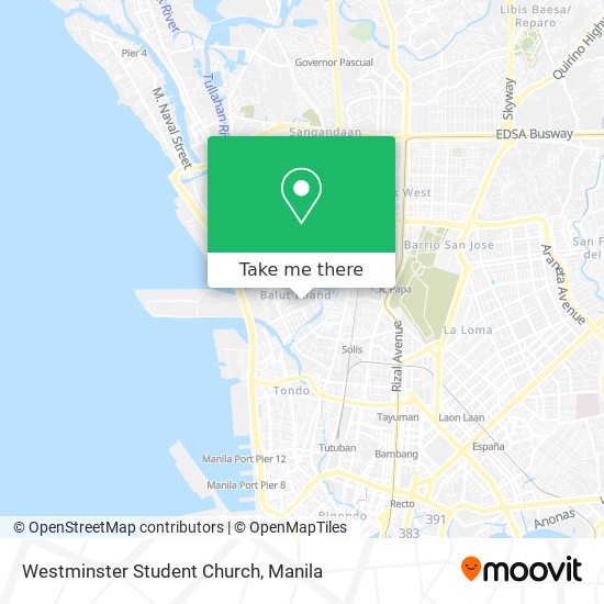 Westminster Student Church map