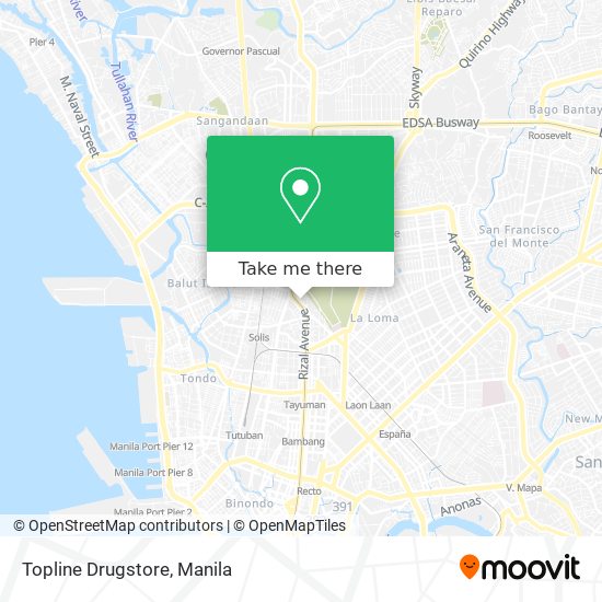 Topline Drugstore map