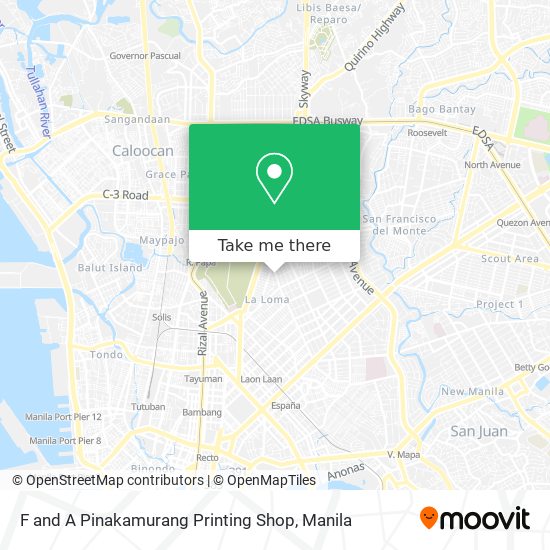 F and A Pinakamurang Printing Shop map