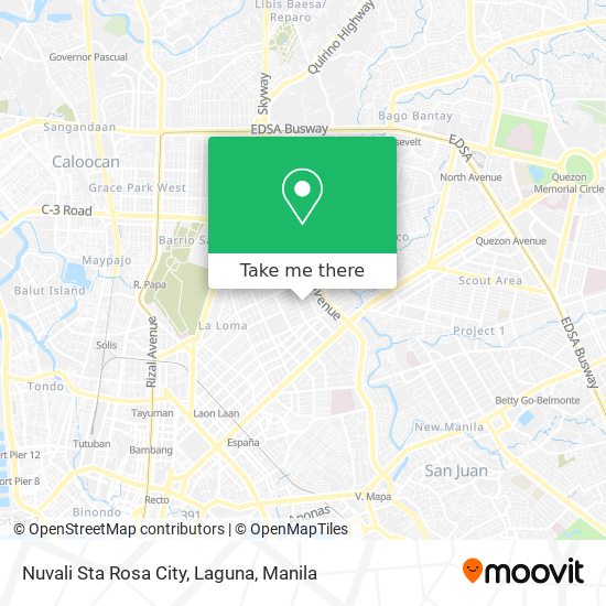 Nuvali Sta Rosa City, Laguna map