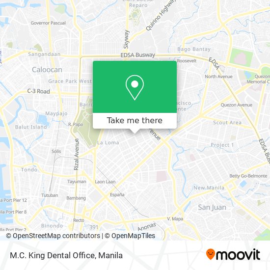 M.C. King Dental Office map