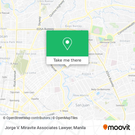 Jorge V. Miravite Associates Lawyer map