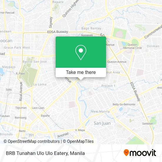 BRB Tunahan Ulo Ulo Eatery map