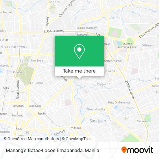 Manang's Batac-Ilocos Emapanada map