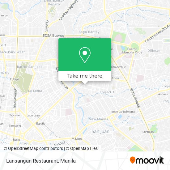 Lansangan Restaurant map