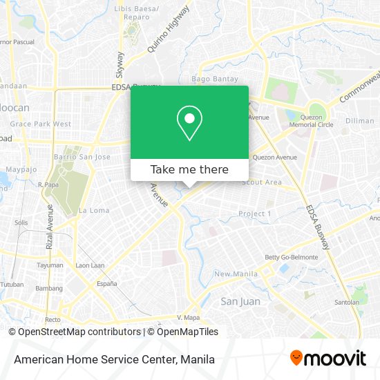 American Home Service Center map