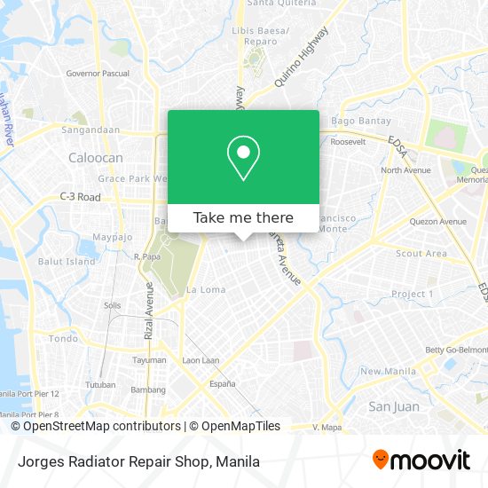 Jorges Radiator Repair Shop map