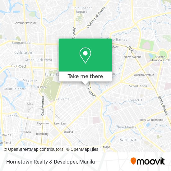 Hometown Realty & Developer map