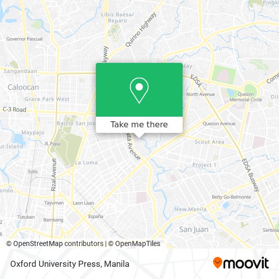 Oxford University Press map