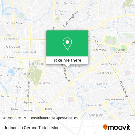 Isdaan sa Gerona Tarlac map
