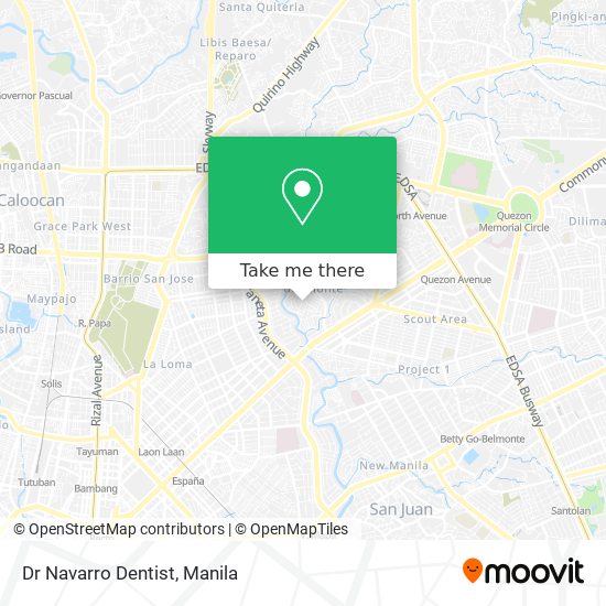 Dr Navarro Dentist map