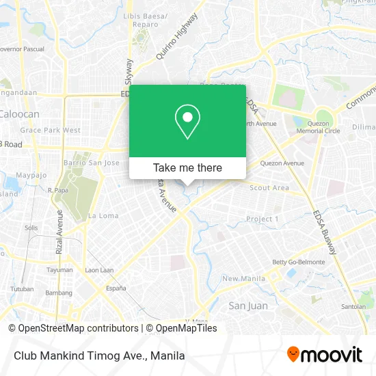 Club Mankind Timog Ave. map