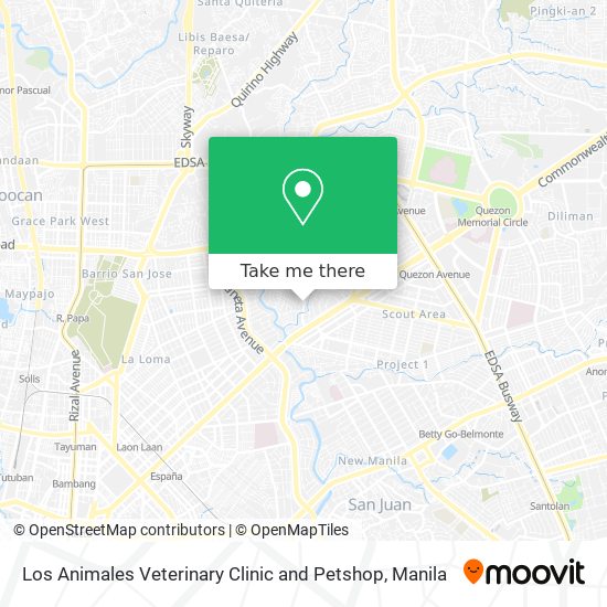Los Animales Veterinary Clinic and Petshop map
