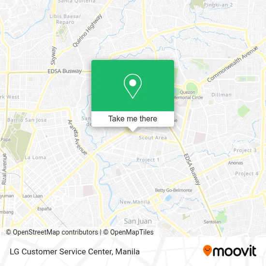 LG Customer Service Center map