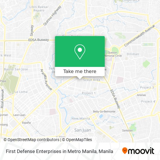 First Defense Enterprises in Metro Manila map