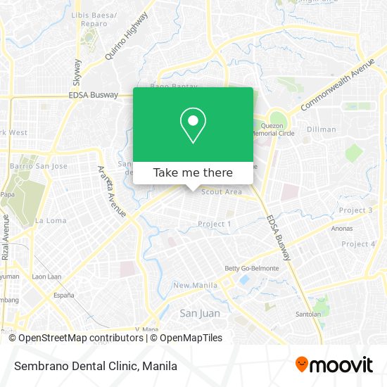 Sembrano Dental Clinic map