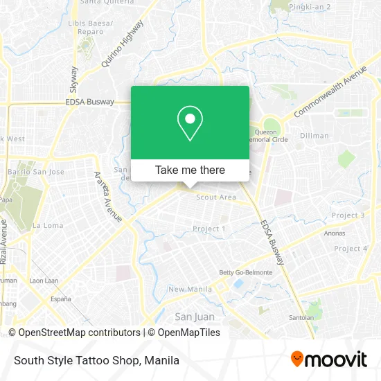 South Style Tattoo Shop map