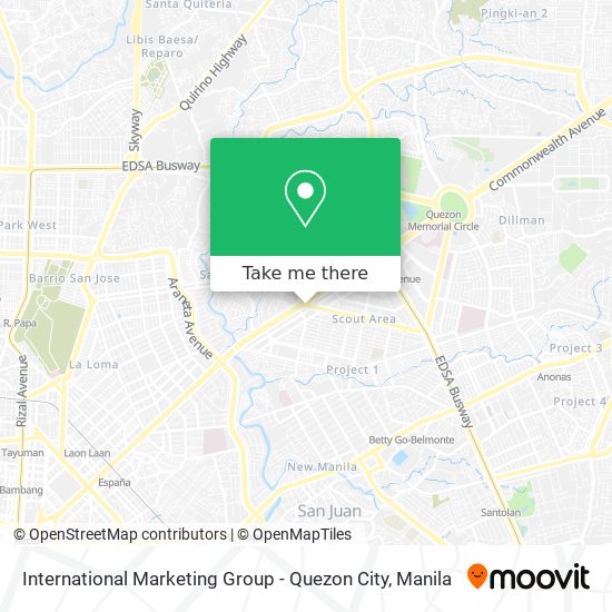 International Marketing Group - Quezon City map