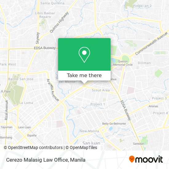 Cerezo Malasig Law Office map