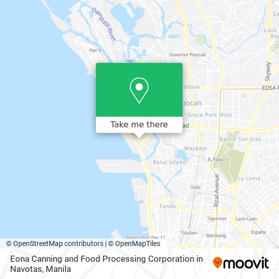 Eona Canning and Food Processing Corporation in Navotas map