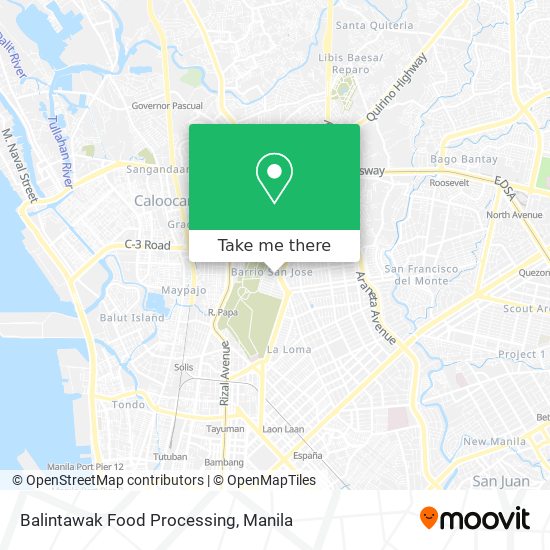 Balintawak Food Processing map