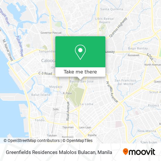 Greenfields Residences Malolos Bulacan map